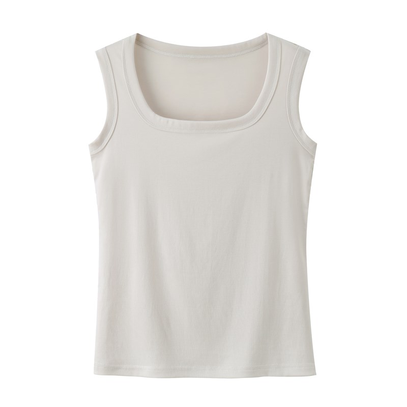 大码方领天丝吊带背心女夏季胖mm200斤宽松显瘦薄款W内搭无袖打底