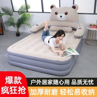 充气床加高加厚1.n5米户外露营午休打地铺床垫便携单人家用气垫床