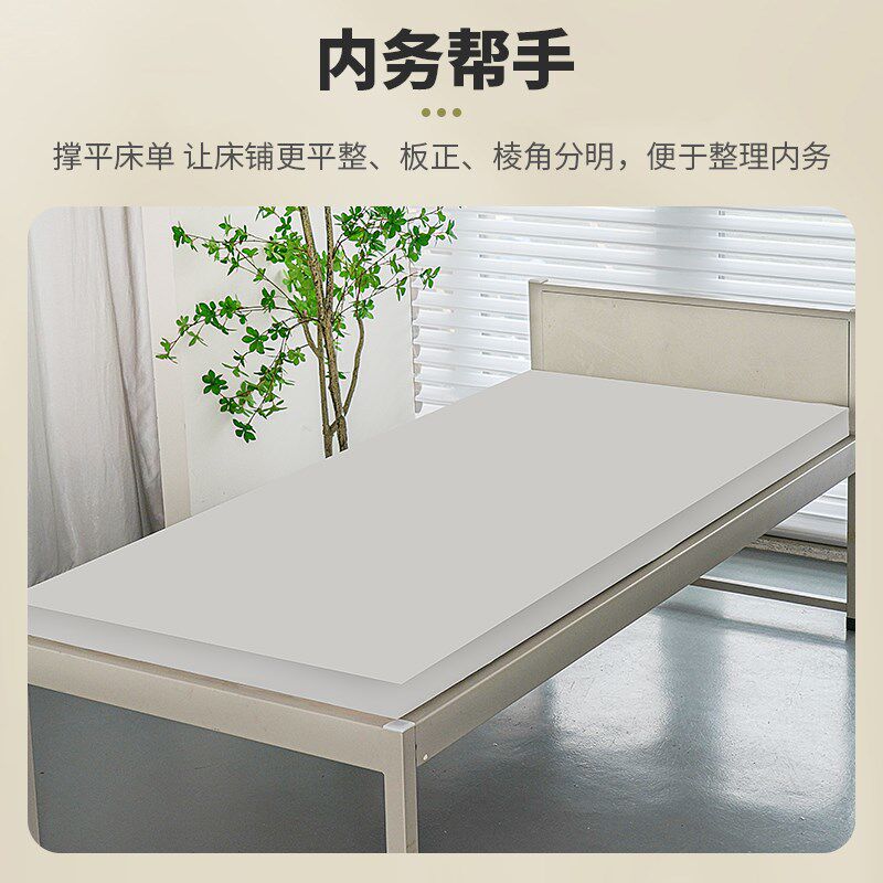 制式内务用毛毡床垫宿舍撑平床单神器制K式防褶皱羊毛毡薄白色定