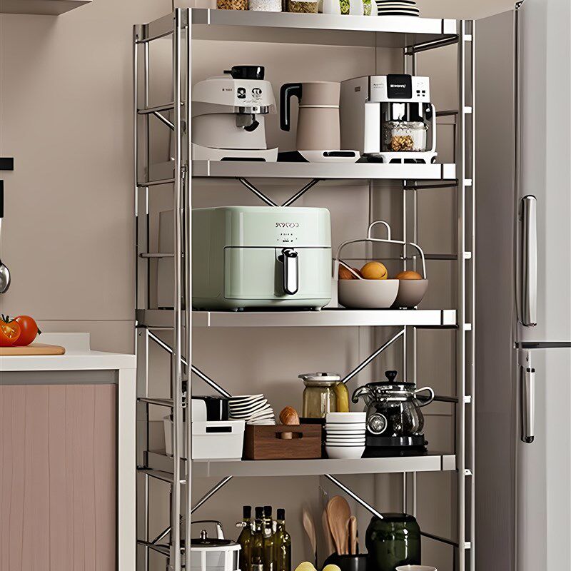 厨房不锈钢置物架落地烤箱微波炉收纳架家用货架阳台多.层储物架,商业/办公家具,置物架/陈列架/储物架/展示架,淘宝优惠券,粉丝福利购,淘宝优惠卷