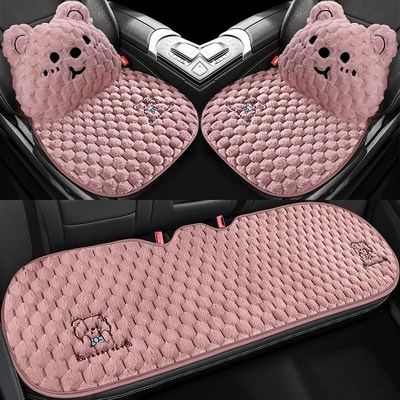 23款比亚d迪海鸥座椅套汽车坐垫冬季加绒半包座套车专用座位垫