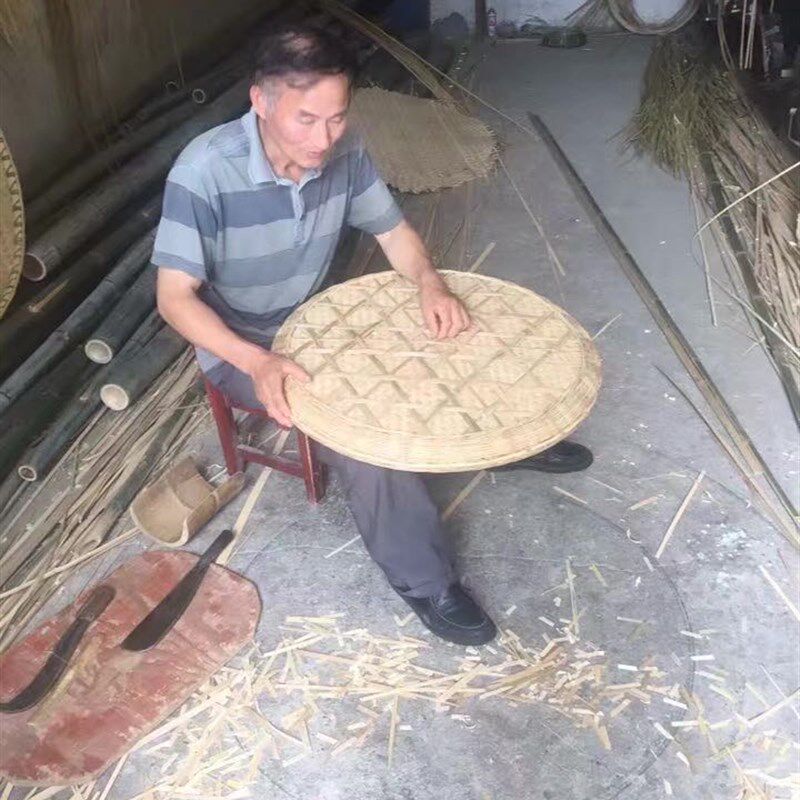 竹制品竹编簸箕有孔无孔竹筛x子家用晾晒圆米筛纯手工装饰农家竹,特色手工艺,竹编/竹雕,淘宝优惠券,粉丝福利购,淘宝优惠卷