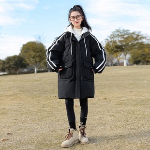 女童羽绒服长款2024r新款洋气冬季儿童女孩加厚过膝大童中学生外
