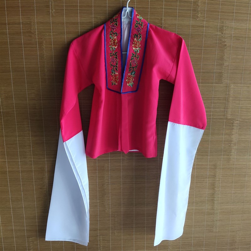 儿童戏曲练功服水袖男女t童舞蹈演出服秦腔京豫剧表演服装小孩女