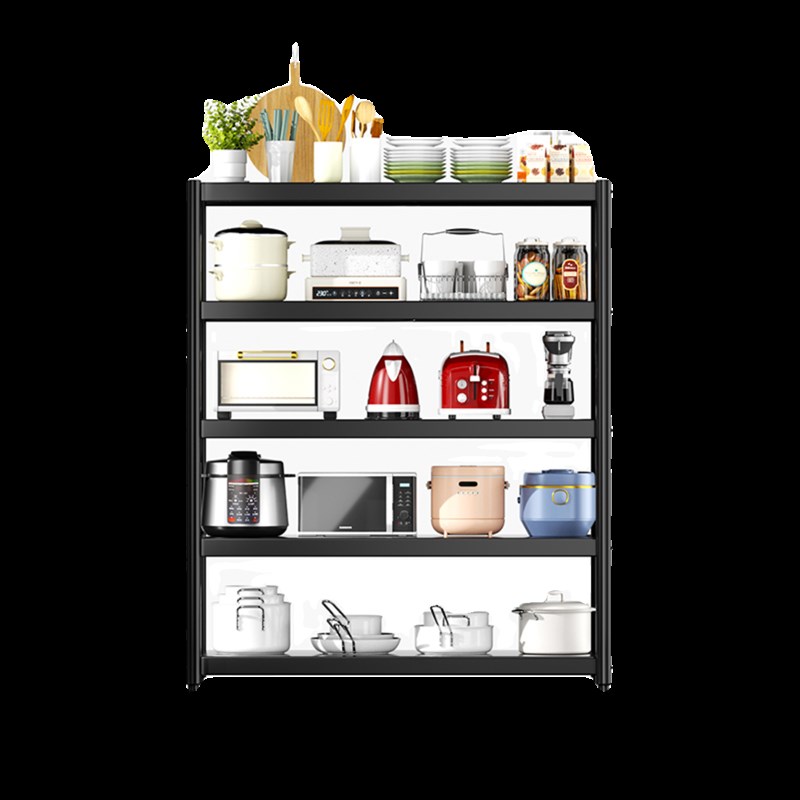 厨房置物架落地多层家用置物架微波炉放锅整理T架子阳台收纳柜