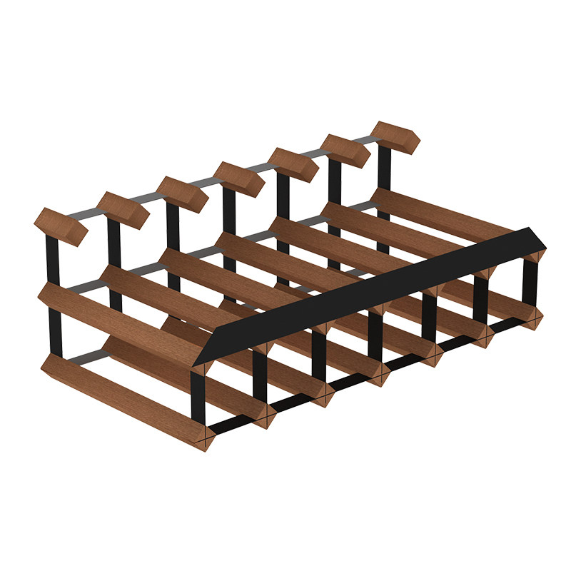 实木红酒架摆件家用葡萄酒展示架D酒柜架子定制红酒瓶斜放置物架