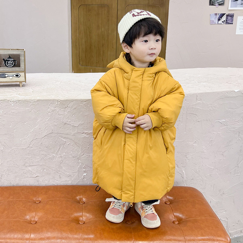 韩国男女童中长新款羽绒服冬季洋派婴幼儿童N宝宝加绒加厚冬装外