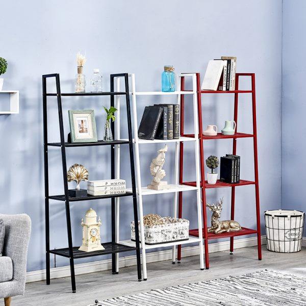 置物架网红书架落地卧室铁艺收纳架厨房储物架阳台多层客厅梯形架,收纳整理,书桌收纳置物架,淘宝优惠券,粉丝福利购,淘宝优惠卷
