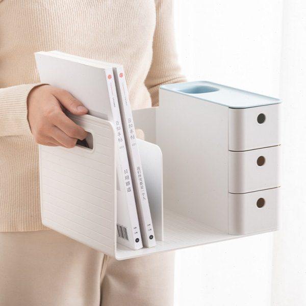 丽禾935多用书立抽屉式桌面收纳架公文件夹置物架学生书房宿舍,收纳整理,书桌收纳置物架,淘宝优惠券,粉丝福利购,淘宝优惠卷