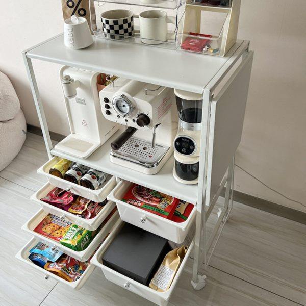 白色厨房置物架微波炉架子烤箱锅收纳架多层货架家用多功能储物柜,厨房/烹饪用具,微波炉置物架,淘宝优惠券,粉丝福利购,淘宝优惠卷