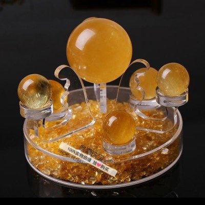 天然黄水晶七星阵摆件黄色水晶球家居客厅玄关方解石冰洲石,饰品/流行首饰/时尚饰品新,摆件,淘宝优惠券,粉丝福利购,淘宝优惠卷