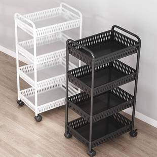 厨房置物架家用收纳东西架子落地多层用品大全小推车多功能蔬菜篮