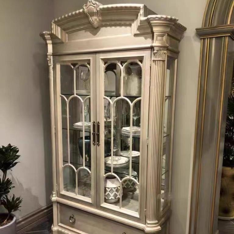 美酒柜客厅靠墙饰装展示柜法乐式ar式t图YC2024-0尔章奢华雕花实