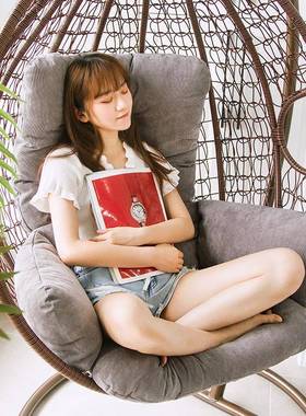 可拆洗垫纯色大藤椅篮坐垫靠吊兰吊垫套垫秋子千垫VTW吊椅加子大