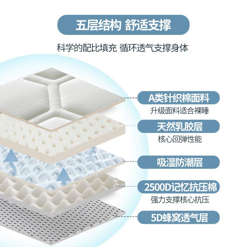 乳床垫加厚榻榻米学铺生宿舍下床乳胶记忆褥租房专用记上胶忆海绵