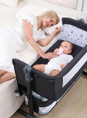 婴床儿FSY新生儿床拼接床宝摇床bb儿童床摇篮宝床多功大能移动可