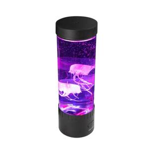 仿45真水母l夜ed小夜彩灯氛围七家居装饰灯水族鱼台灯光