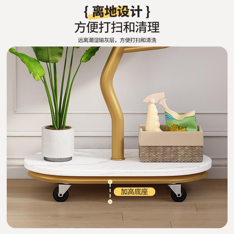 花架客厅落地式物台可移动多层铁艺置架兰花多肉花盆子景阳ONO摆
