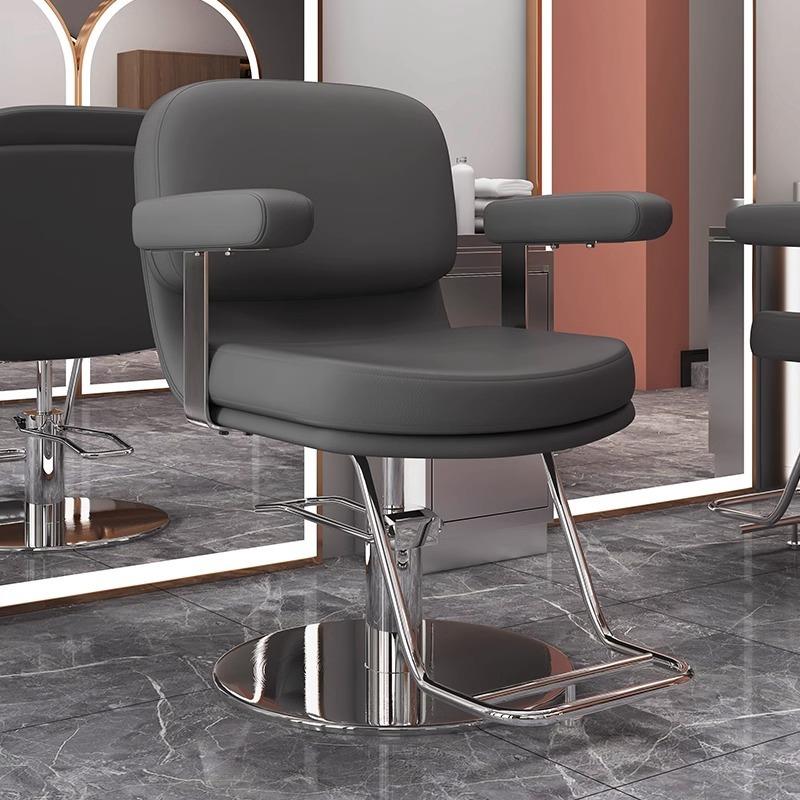 网红理发店椅发廊专店剪发椅用新理发椅款美发升子降座椅高档烫染
