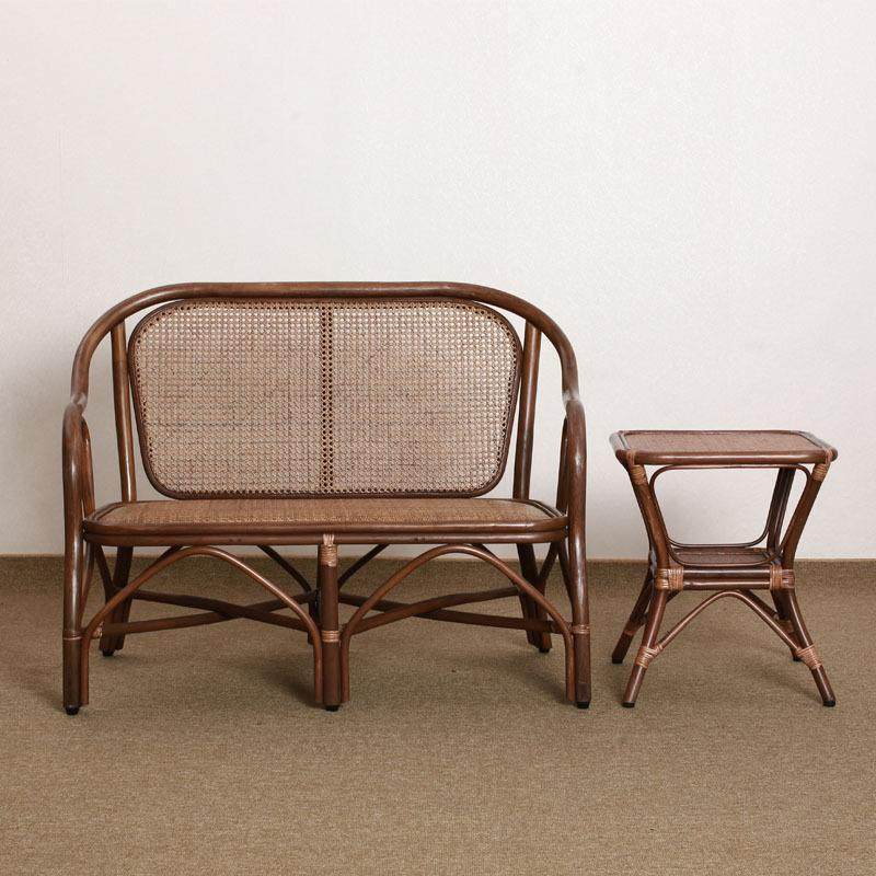 酒尼店新款真藤印1沙发组合小客双人藤厅靠背编椅整装阳台T,住宅家具,藤/竹沙发,淘宝优惠券,粉丝福利购,淘宝优惠卷