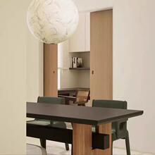 法式古风全实木中餐桌工家用去厅化原木长桌作台JCJ横厅沙发后客