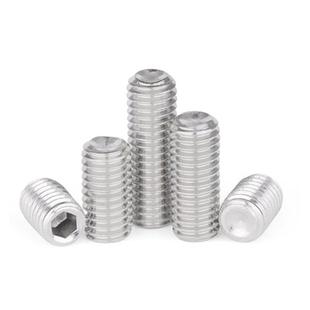 英制凹端定制螺丝钉美内六角机米螺基米无紧头止付顶丝不锈钢3ZVA