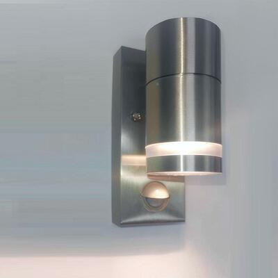 厂家不锈钢感GU10可换灯室外体应PIR防KBJ水室人内户外壁泡灯