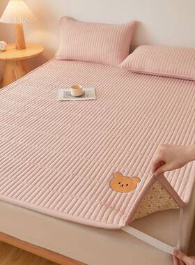 202软5床新款原棉20250117大豆纤维夹棉软垫床褥家用品纯色约简百