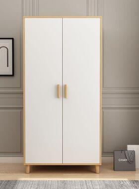 实木衣柜RFI家用卧室现简约易组装租房简用组代合出柜子多功能大