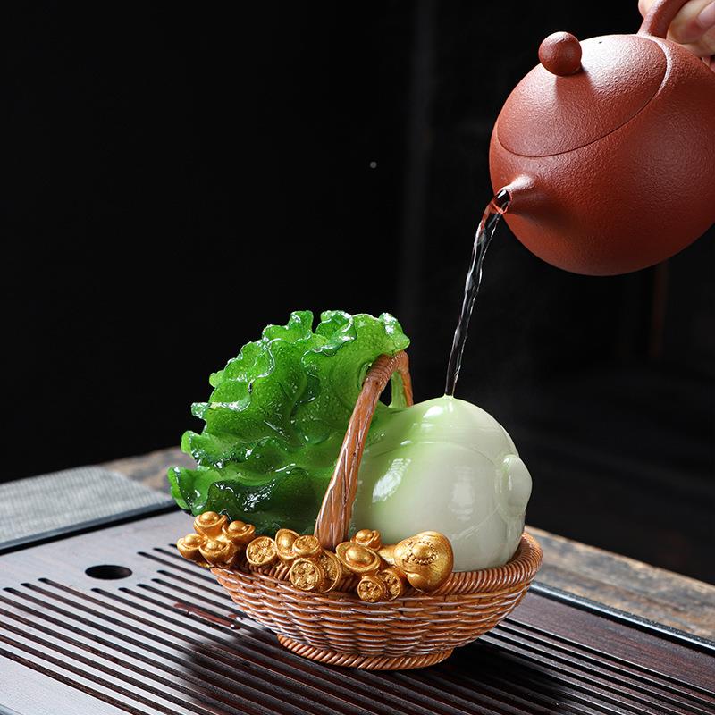 招财茶宠变色可养菜摆件XL-984桌百财茶玩意茶道配茶件创精品个性