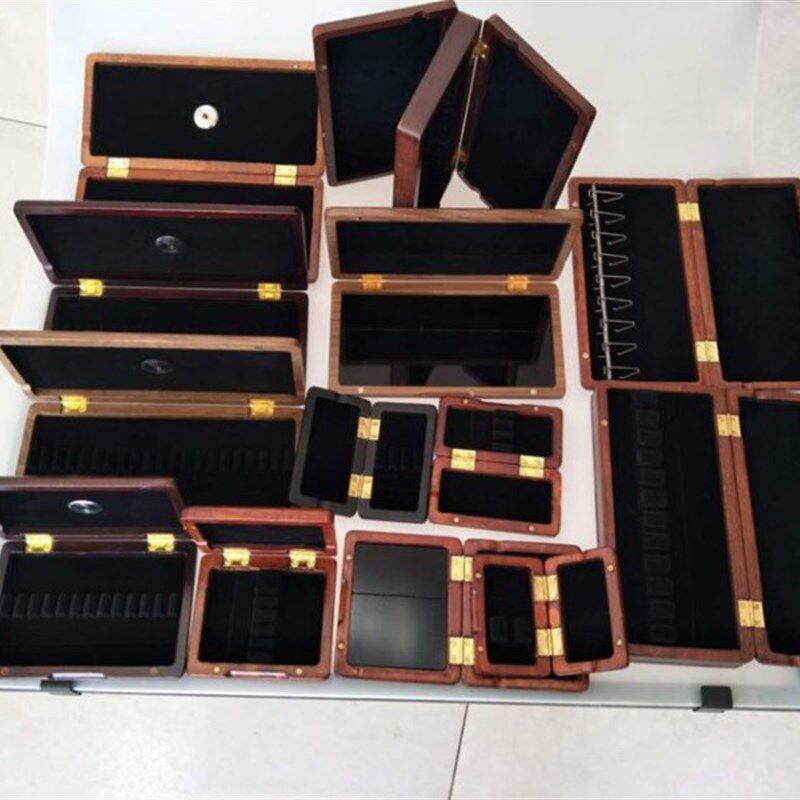 展会样品 实木质哨片盒夹 单簧管萨克斯双簧管巴松管长笛盒笛头盒