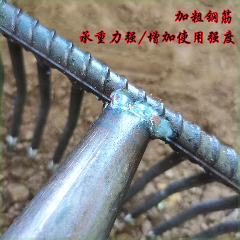 搂石子蛤蜊密齿耙搂草赶海耙子地砖农用捞河蚌赶海工具农用铁耙子