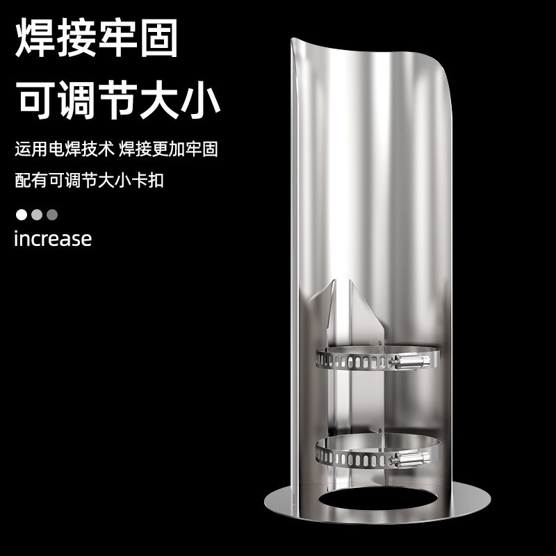 不锈钢燃气热水器排烟管防雨罩外墙出风口壁炉风帽烟囱遮雨防雨帽