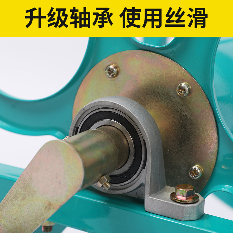 农用手推式一寸四分六分水管收纳层架高压清洗机洗车加厚收管架绕