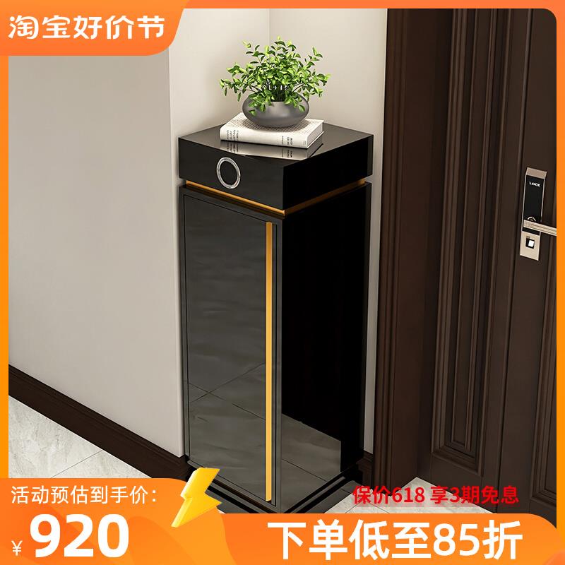 智能消毒鞋柜家用 轻奢玄关一体柜 金属材质多功能简约现代款