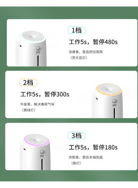 小白Pro香薰机自动喷香家用卧室厕所卫生间除臭扩香氛机精油专用