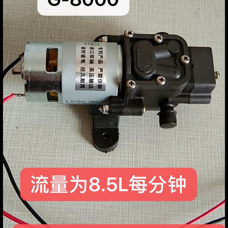 农用电动喷雾器高压水泵大功率12v高压智能型电动喷雾器电机水泵