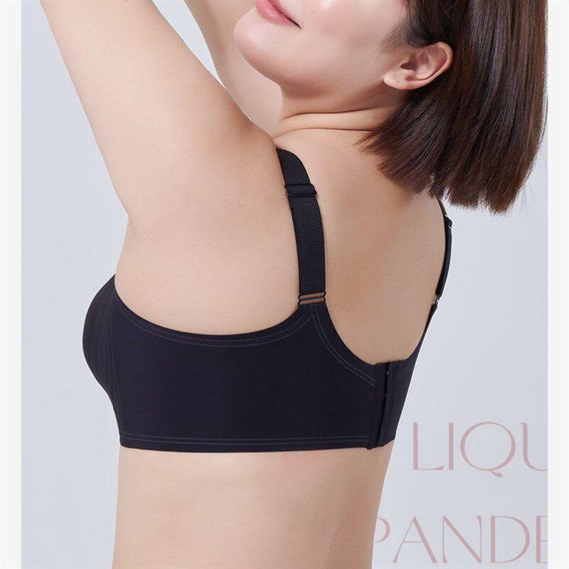 2025新款大码大胸无痕内衣文胸薄款聚拢收副乳胸罩女无钢圈调整型