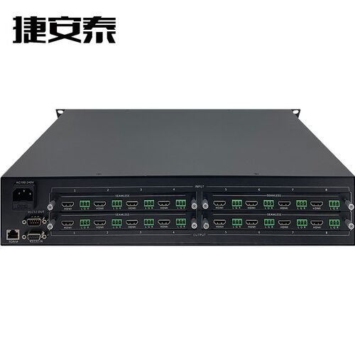 16/32进32出HDMI/DVI/VGA/SDI/HDBaseT插卡高清无缝混合矩阵RTSP