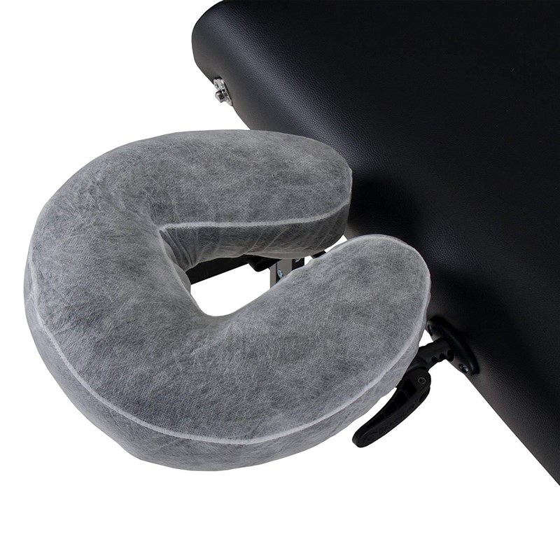 一次性U型枕套透气带松紧带橡皮筋美容床头带孔枕巾趴枕巾无纺布