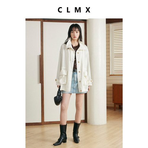 CLMX早春通勤立领薄款女外套