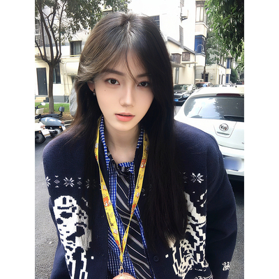 费尔岛提花毛衣慵懒高级感针织衫