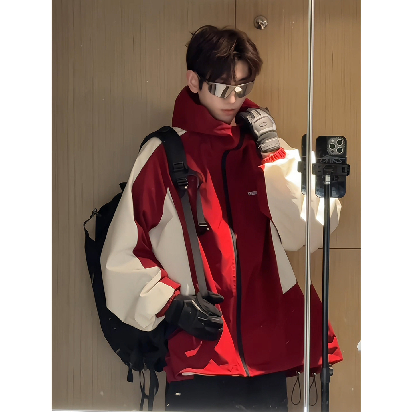 双面穿三合一冲锋衣外套男款秋冬防风防水夹克连帽机能户外登山服,男装,夹克,淘宝优惠券,粉丝福利购,淘宝优惠卷