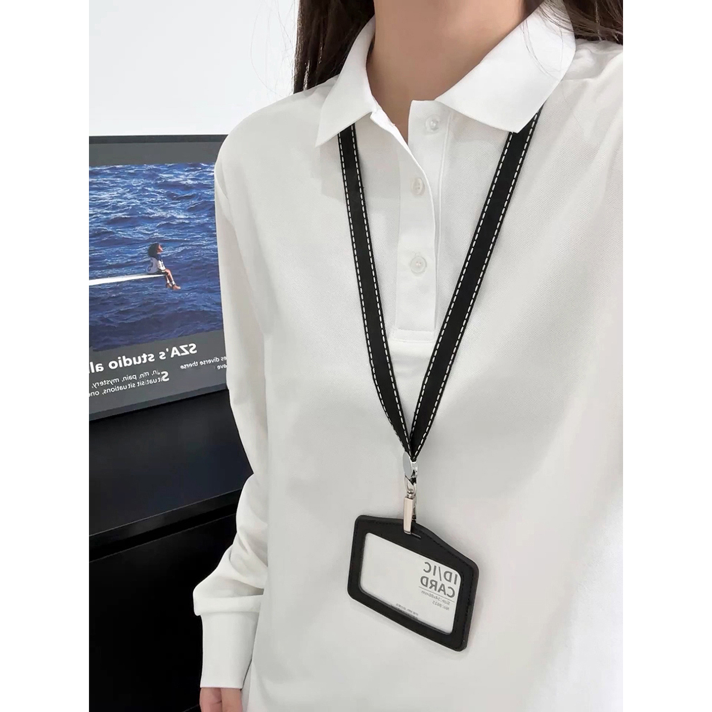 翻领polo衫卫衣男生重磅长袖t恤