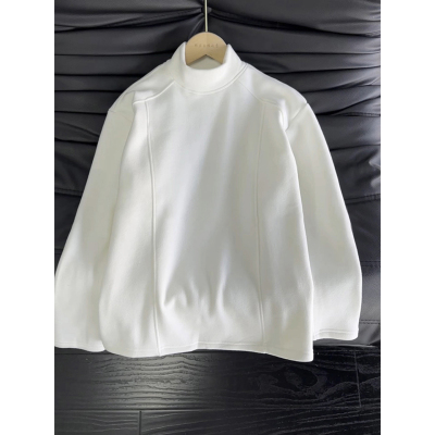 德绒打底衫男款解构拼接正肩卫衣