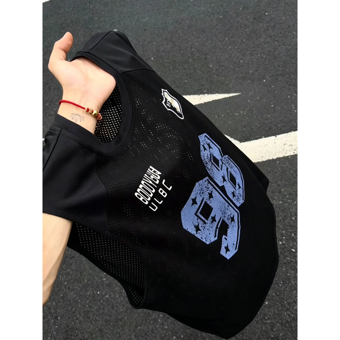 黑色冰丝速干运动背心男款夏季图片