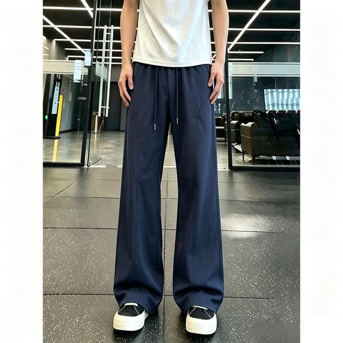 藏青色软壳冲锋裤男秋季美式防水