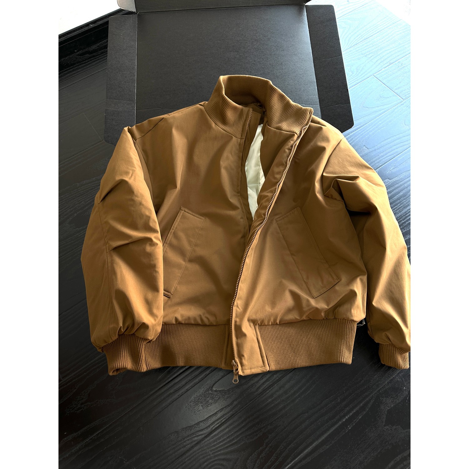 立领飞行夹克棉袄男加厚棉衣外套