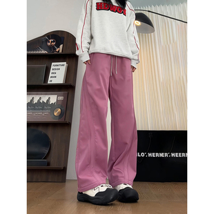 三防美式登山冲锋裤男女秋冬加绒弯刀工装裤子防风防水粉色滑雪裤