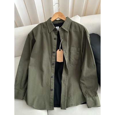 日系工装衬衫男生少年感穿搭衬衣